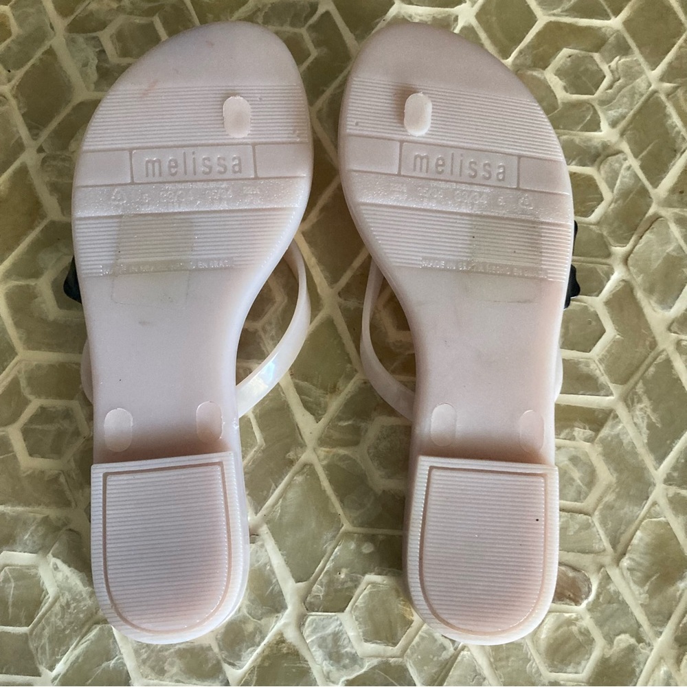 Melissa Shoes Harmonic White With Black Flower (5) View 5